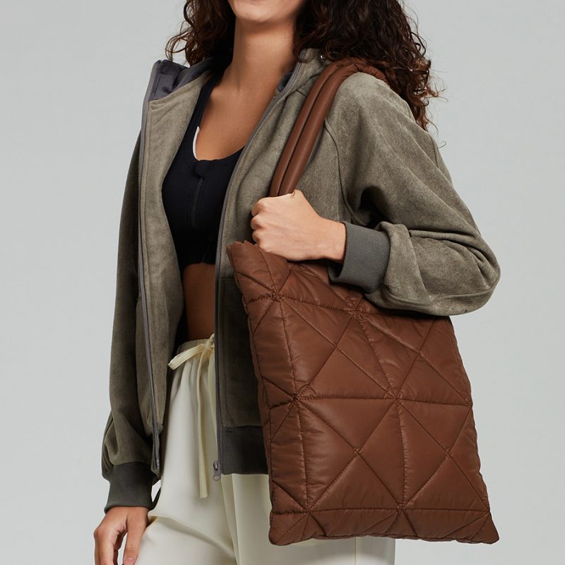 Quilted Tote Bag for Women - Image 6