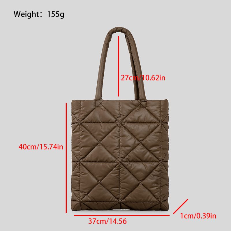 Quilted Tote Bag for Women - Image 7