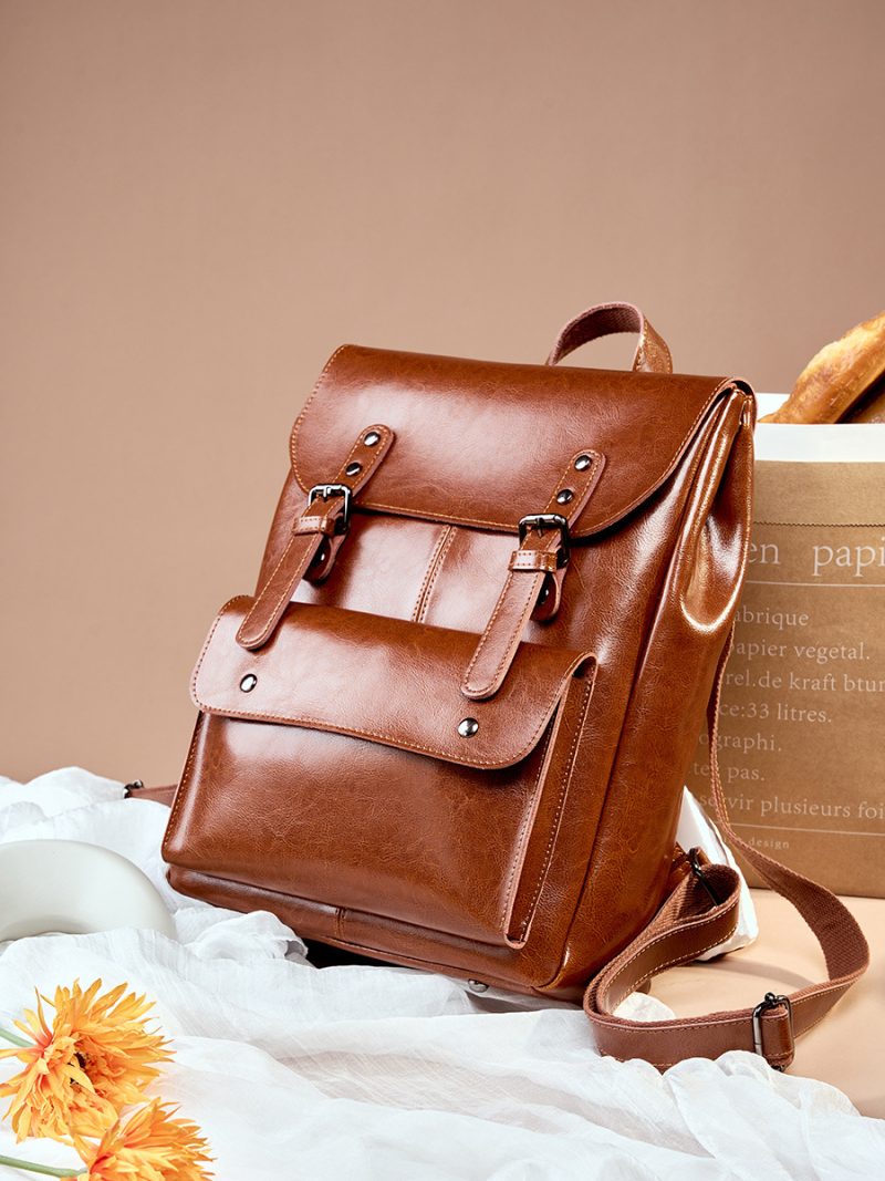 Genuine Leather Backpack for Women 2