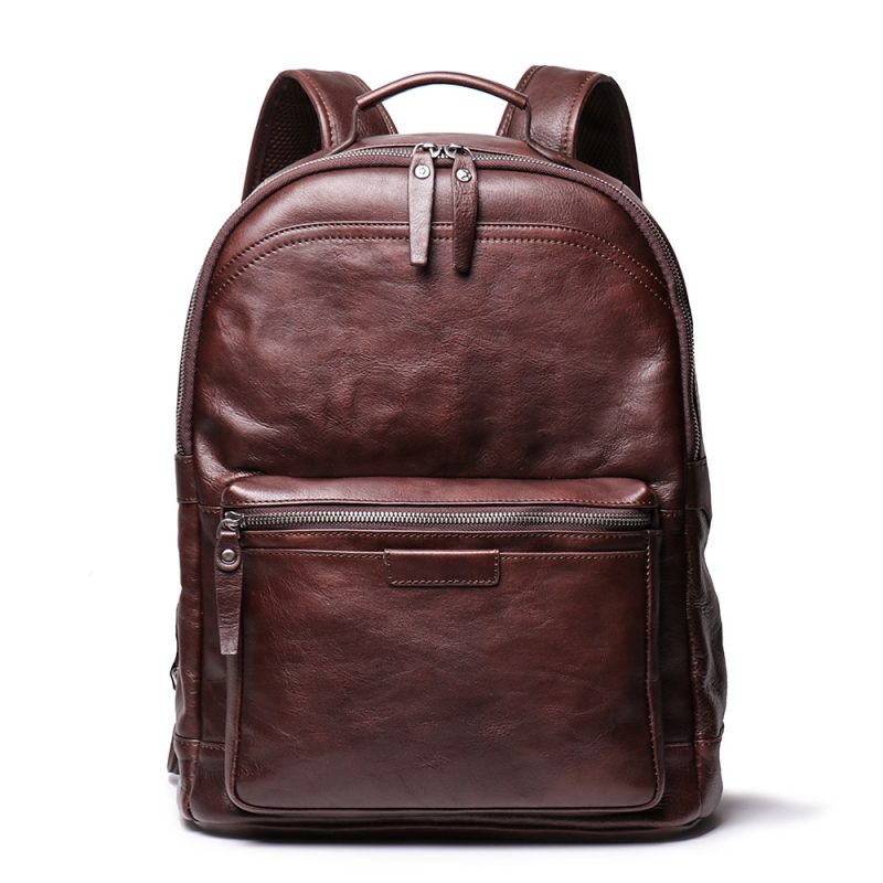 MOMOCOLOR Cowhide Large Capacity Backpack 1