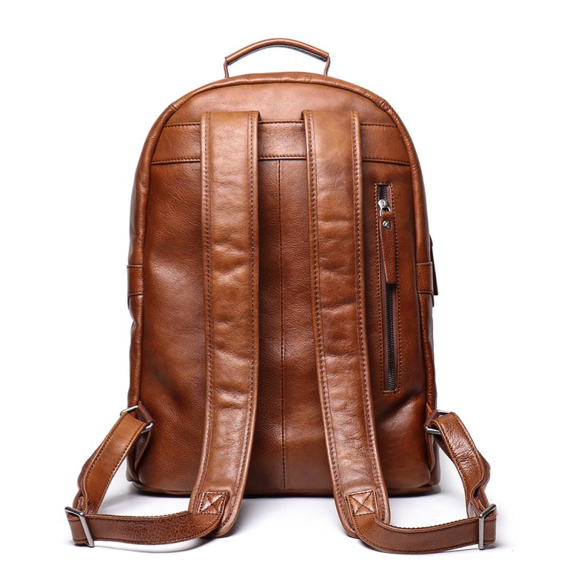 MOMOCOLOR Cowhide Large Capacity Backpack 4