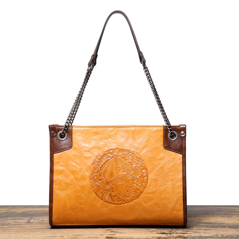 MOMOCOLOR Cowhide Messenger Bag 2 1