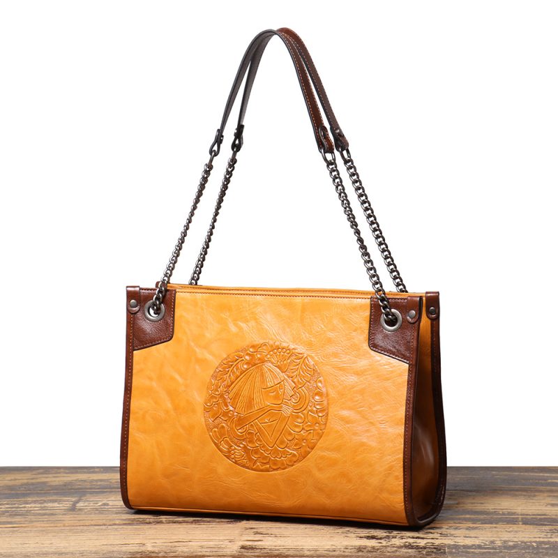 MOMOCOLOR Cowhide Messenger Bag 3 1