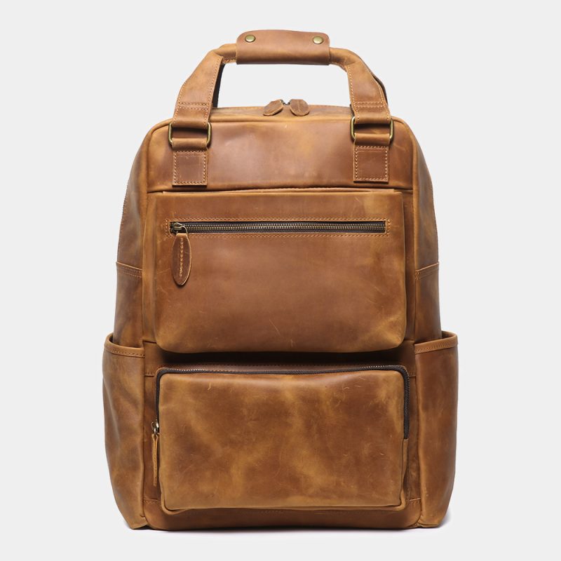 Genuine Leather Multifunctional Backpack