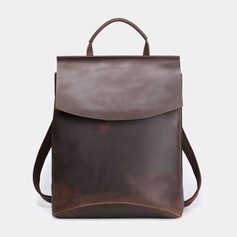 MOMOCOLOR Leather Laptop Backpack 2