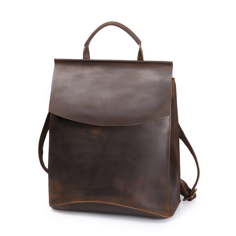 MOMOCOLOR Leather Laptop Backpack 3