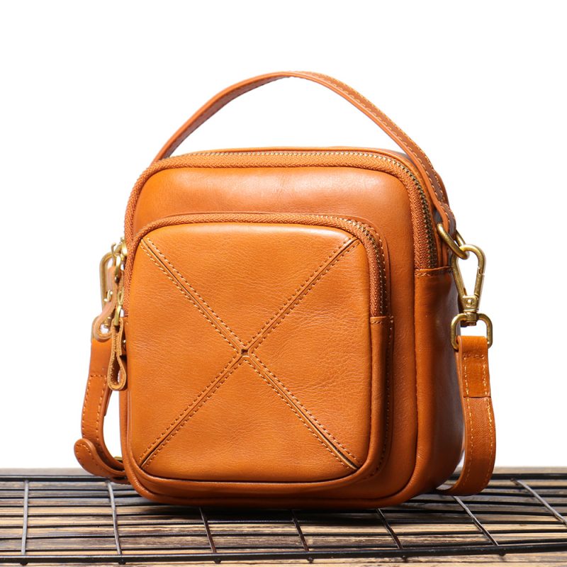 MOMOCOLOR Leather sSmall Square Bag 3