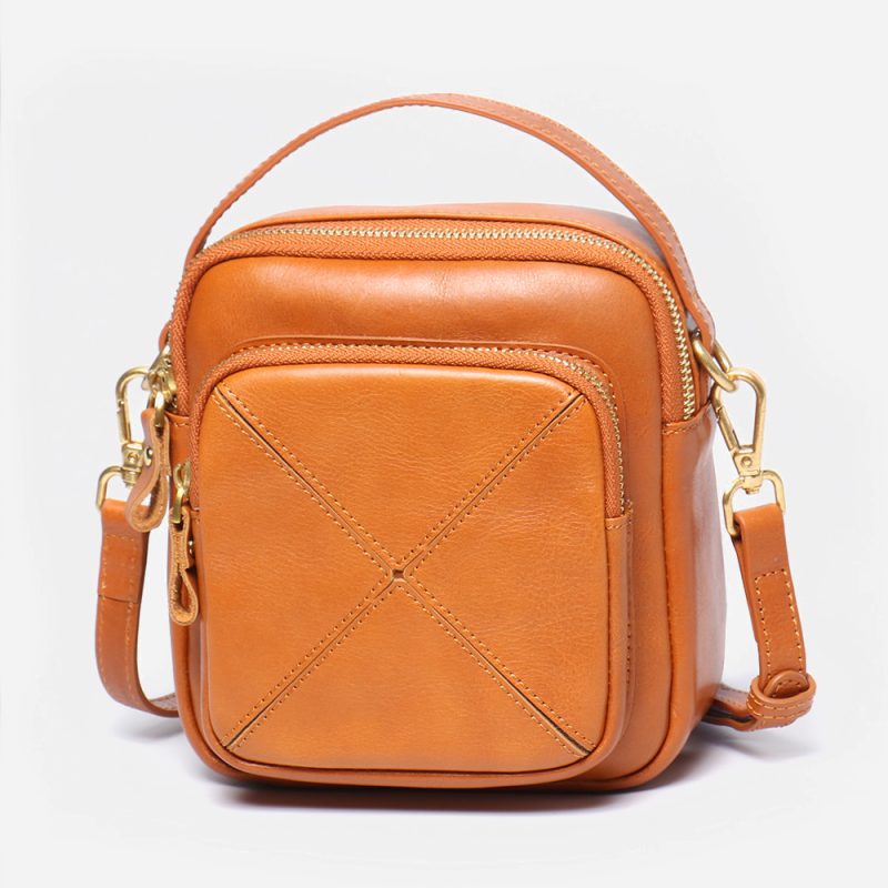 MOMOCOLOR Leather sSmall Square Bag 6