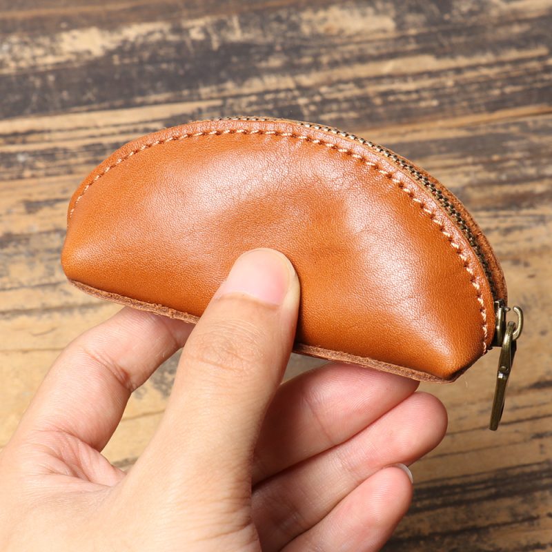 MOMOCOLOR Men Genuine Leather Coin Purse 2