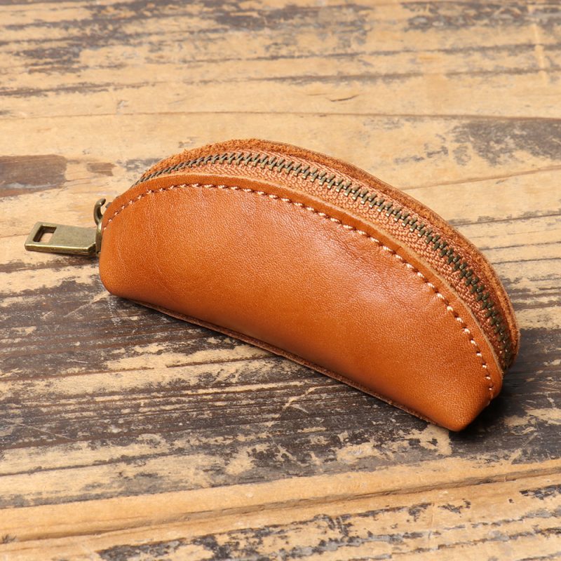 MOMOCOLOR Men Genuine Leather Coin Purse 4