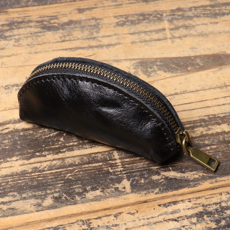 MOMOCOLOR Men Genuine Leather Coin Purse 8