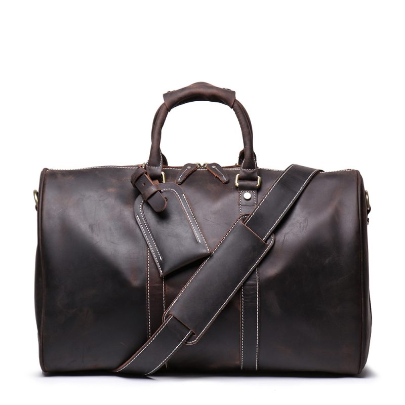 MOMOCOLOR Men Genuine Leather Travel Bag 7 1