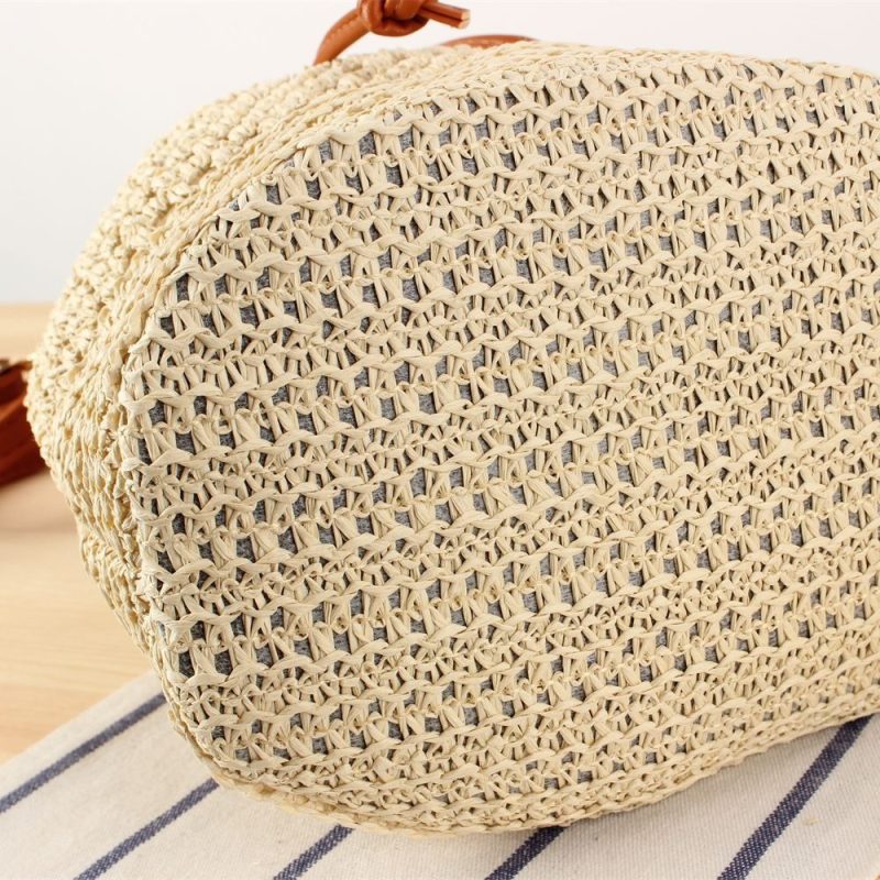 Summer Straw Bucket Bag 4