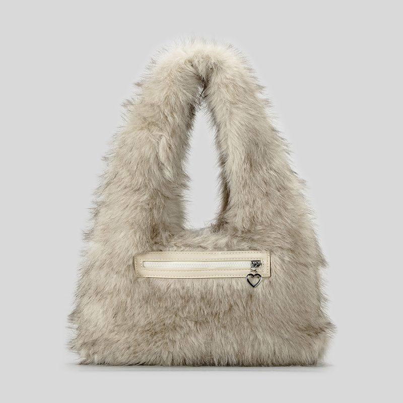 momocolor Faux Fur Underarm Bag 2