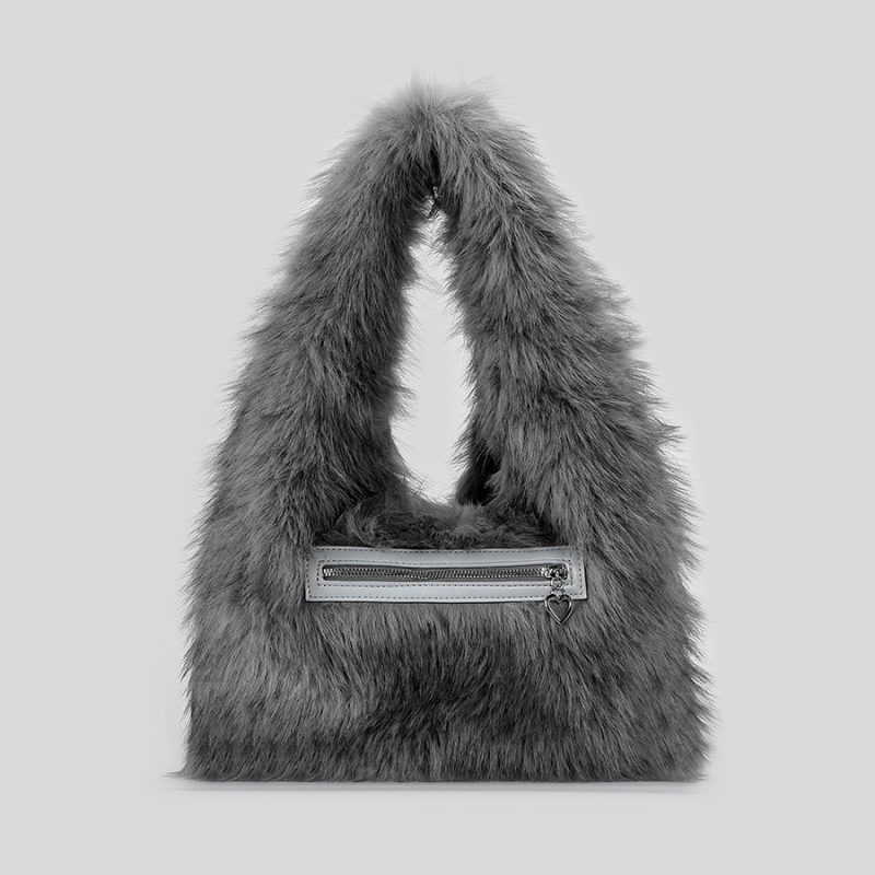 momocolor Faux Fur Underarm Bag 4