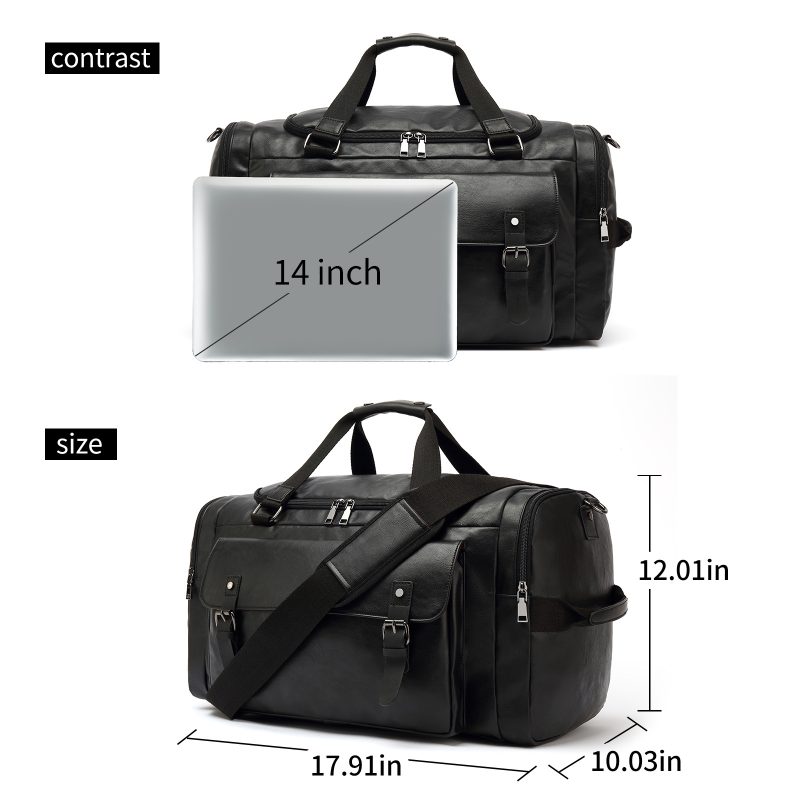 PU Leather Duffel Bag for Men 3