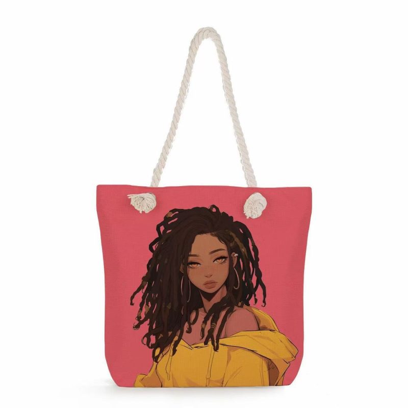 canvas beach bag