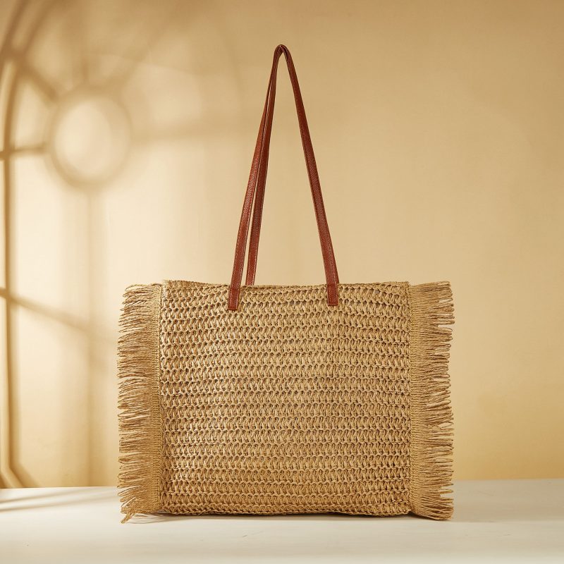 straw beach bag