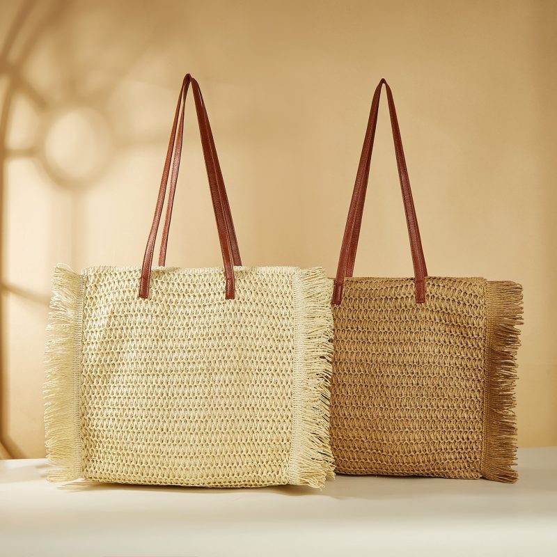 straw beach bag