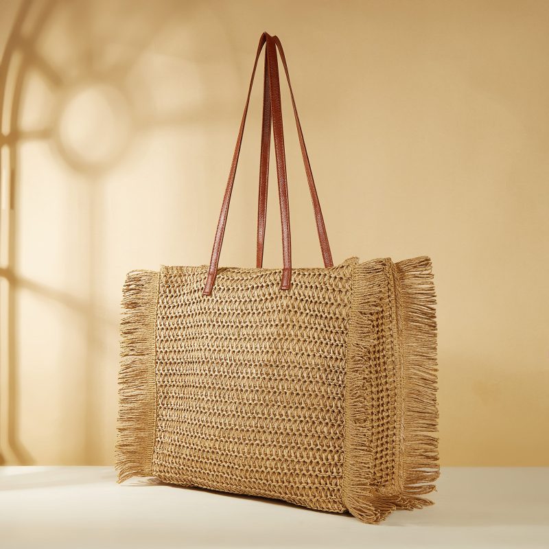 straw beach bag