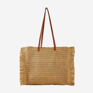 straw beach bag