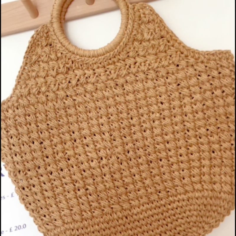 woven straw bag